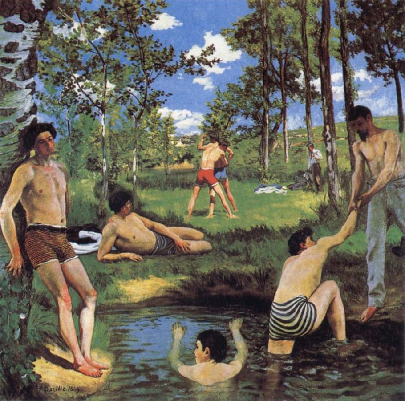 Frederic Bazille Bathers china oil painting image